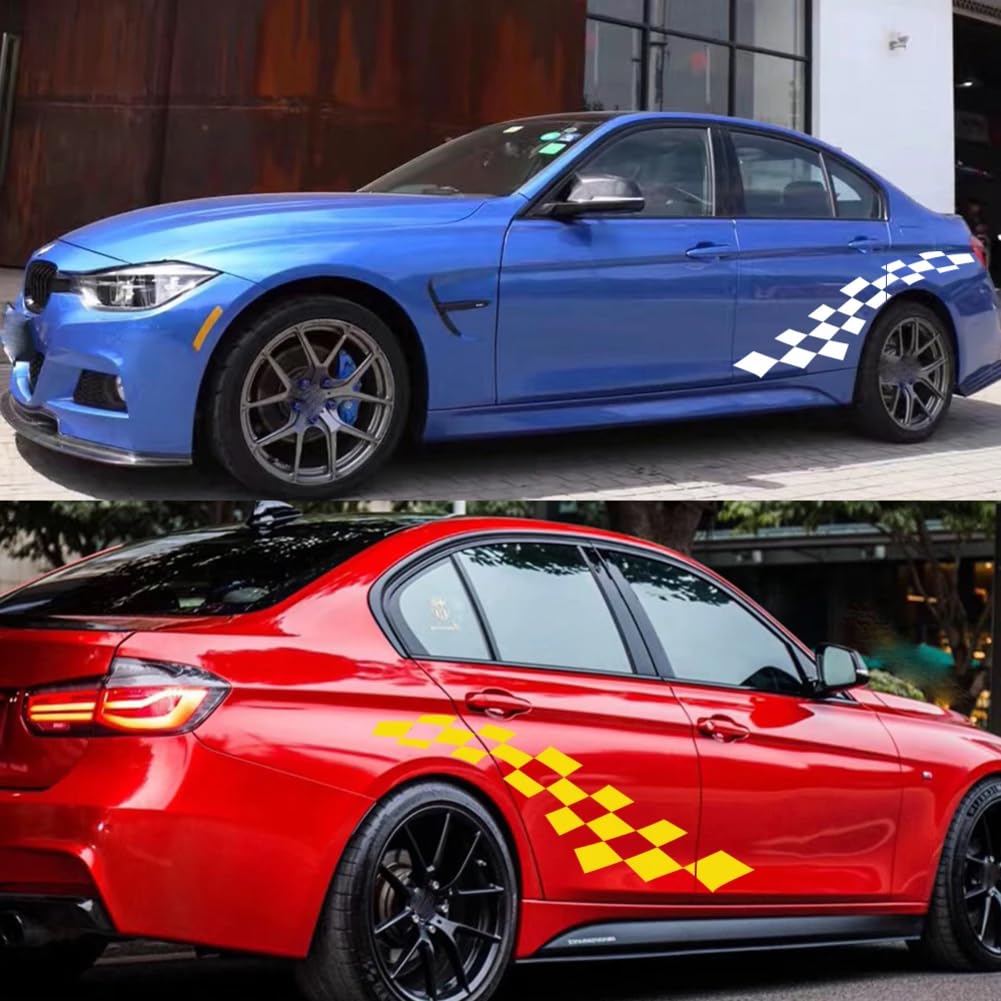 Auto Grafik Racing Sport Aufkleber Auto Vinyl Aufkleber DIY Abdeckung, für Audi, für BMW, für Ford, für Hyundai, für Dacia, für Subaru, für Kia, für Honda, für Toyota von KEHHZUHL