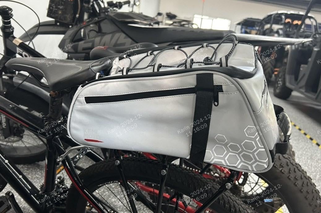 KEMIMOTO 3 IN 1 Gepäckträgertasche, 13L & Wasserdicht Fahrradtaschen für Gepäckträger, Mehrere Fächer, mit Tragegriff und Schultergurt, Fahrrad Taschen hinten, Refletive von KEMIMOTO