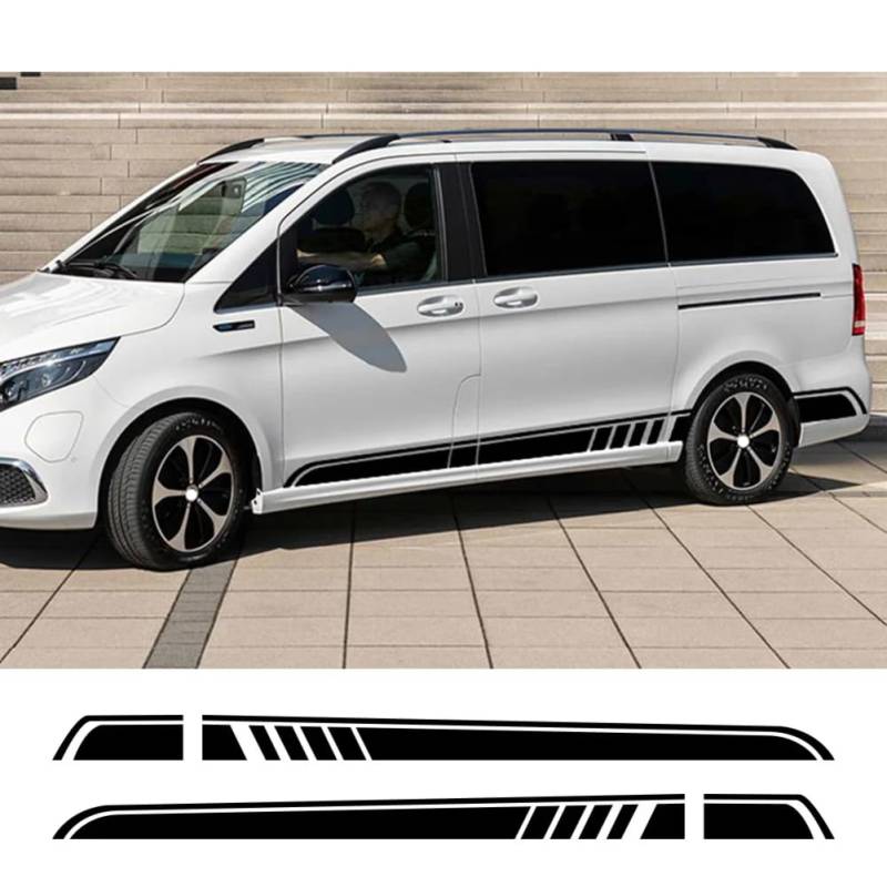 2 STÜCKE Autoaufkleber, Für M=ercedes B=ENZ Vito V Klasse Viano W447 V260 W639 W638 Marco, Für Polo Camper Van Tuning Zubehör Vinyl Aufkleber von KEMISTER