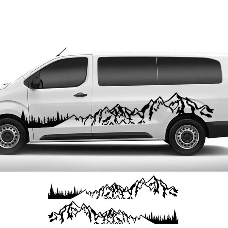 Auto-Mountain-Aufkleber für Wohnmobile, für Peugeot Expert, für FIAT Scudo, für Citroen, für Jumpy, für Grafikaufkleber, Auto-Tuning-Zubehör von KEMISTER