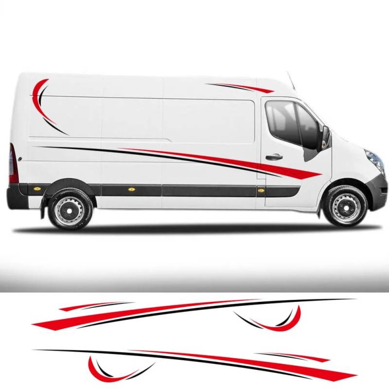 Autoaufkleber, Für R=enault Master Messenger, Für Nissan NV400 Interstar, Für Opel Vauxhall Movano Camper, Für Van Wohnmobil Tuning Zubehör von KEMISTER