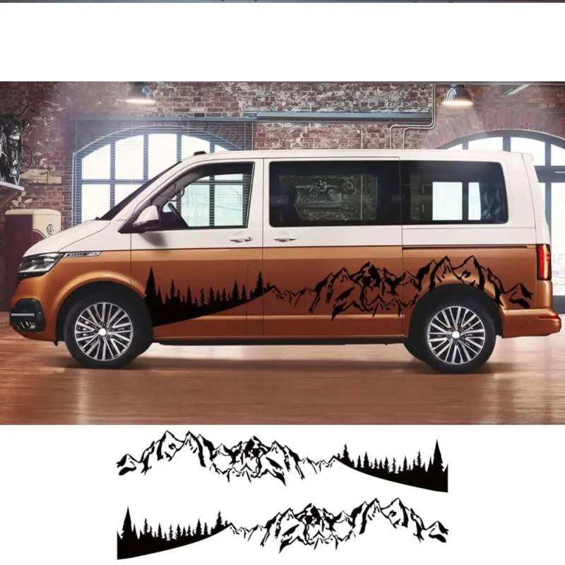 Autoaufkleber, für VW Transporter Bus T3 T4 T5 T6 Caravelle Multivan California Camper Van Vinyl Aufkleber Autozubehör von KEMISTER