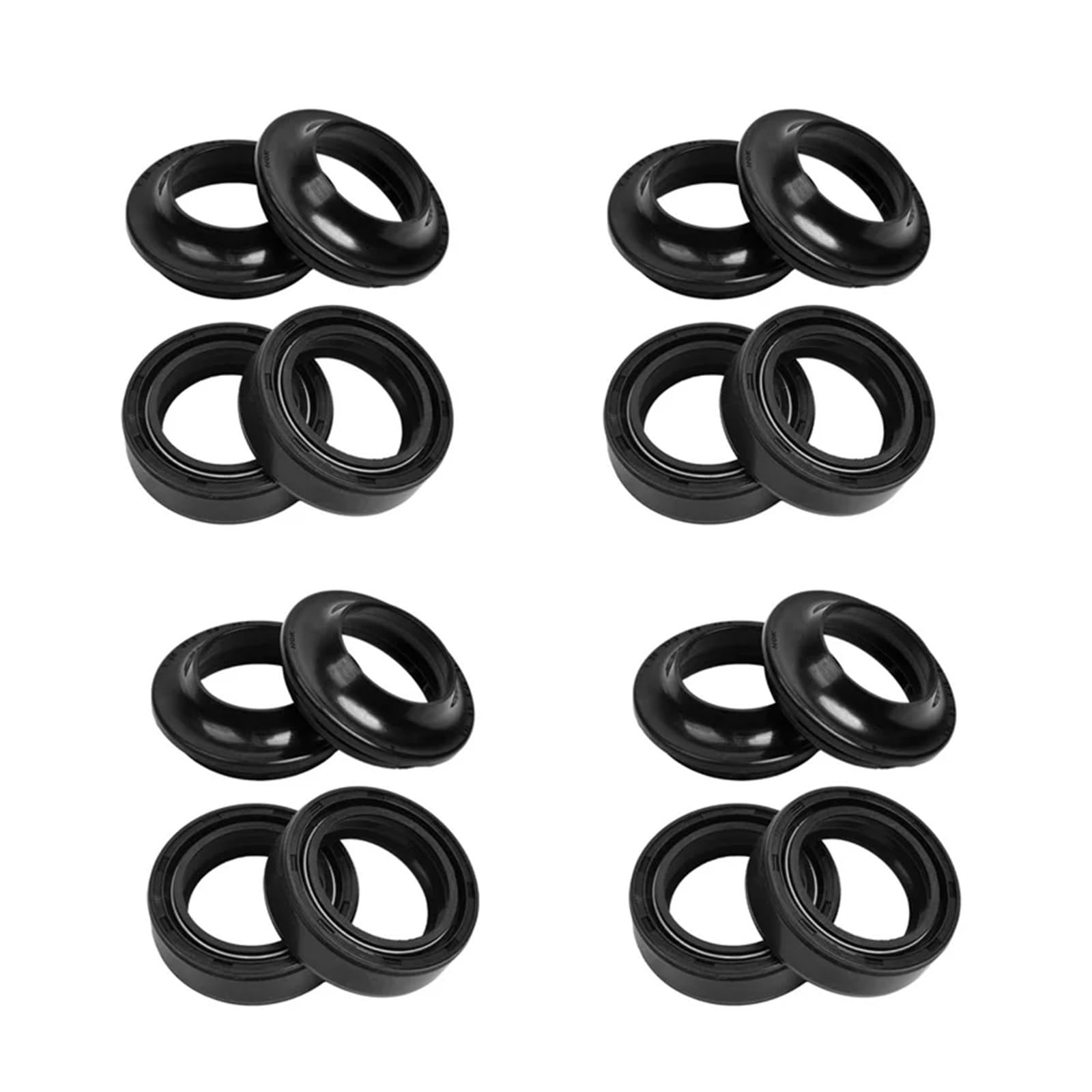 26x37x10,5 26 * 37 Motorrad Vorne Stoßdämpfer Gabel Dämpfer Öl Dichtung Set Dichtungen 26 37 Staub abdeckung for DS80 DS 80 1978-2000(8pc seal 8pc cover) von KEMQCBMJ