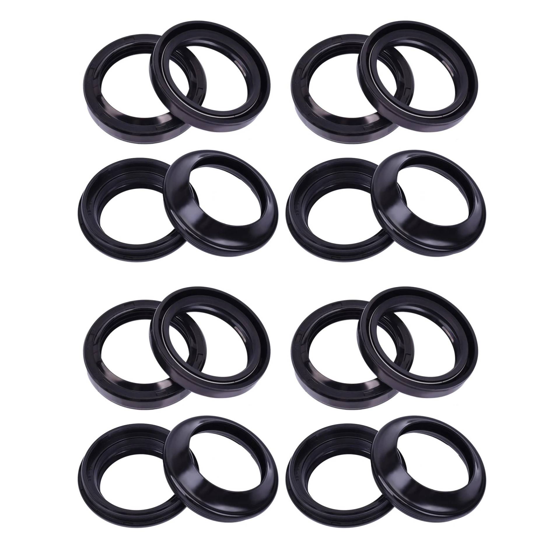 39X51X8 39 51 8 Öldichtung und Staubschutzlippe for FZ750 FZ750N FZ750S FZ750T FZ 750 for VLX400 VLX600 VLX Steed 400 600(8pcs seal 8pc cover) von KEMQCBMJ