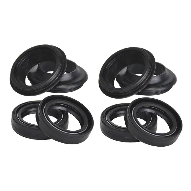 Motorrad Vorne Stoßdämpfer Gabel Öl Dichtung Staub Abdeckung for KX65 KX 65 ELIMINATOR 125 Z440 D4 D5 D6 Z 440 z440D(4xOil seal 4xcover) von KEMQCBMJ