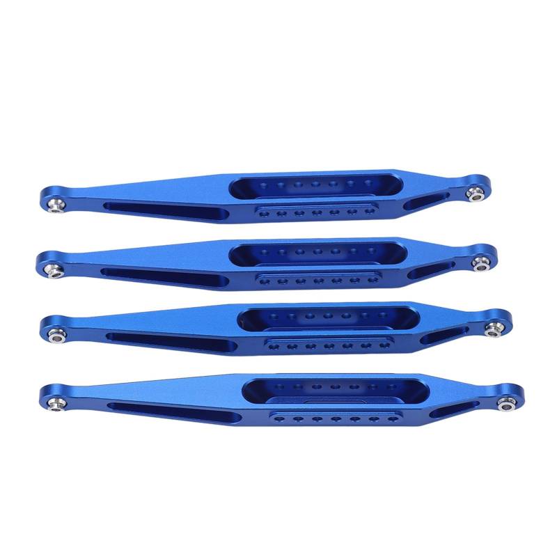 KENANLAN 4Pcs RC Unterlenker Set aus Aluminiumlegierung, Hochfest, Exquisites Unterlenker Set für LOSI 1/8 LMT 4WD LOS04022 RC Auto (Blau) von KENANLAN