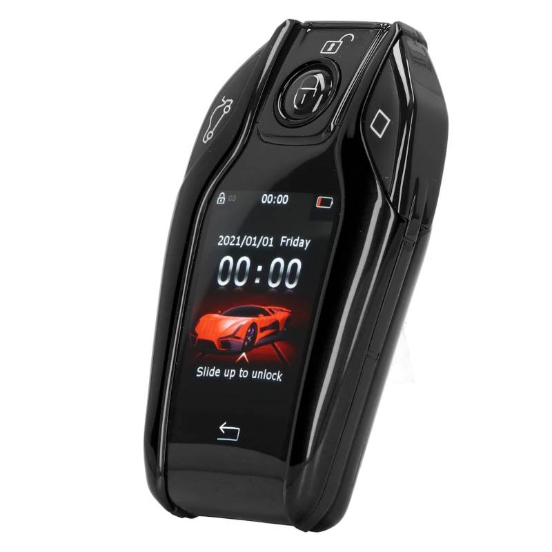 LCD Smart Key Universal TK800+ LCD Touchscreen Smart Key Fernbedienung, Schlüsselloser Zugang für Alle Start Stopp Motortasten Modelle (Schwarz) von KENANLAN