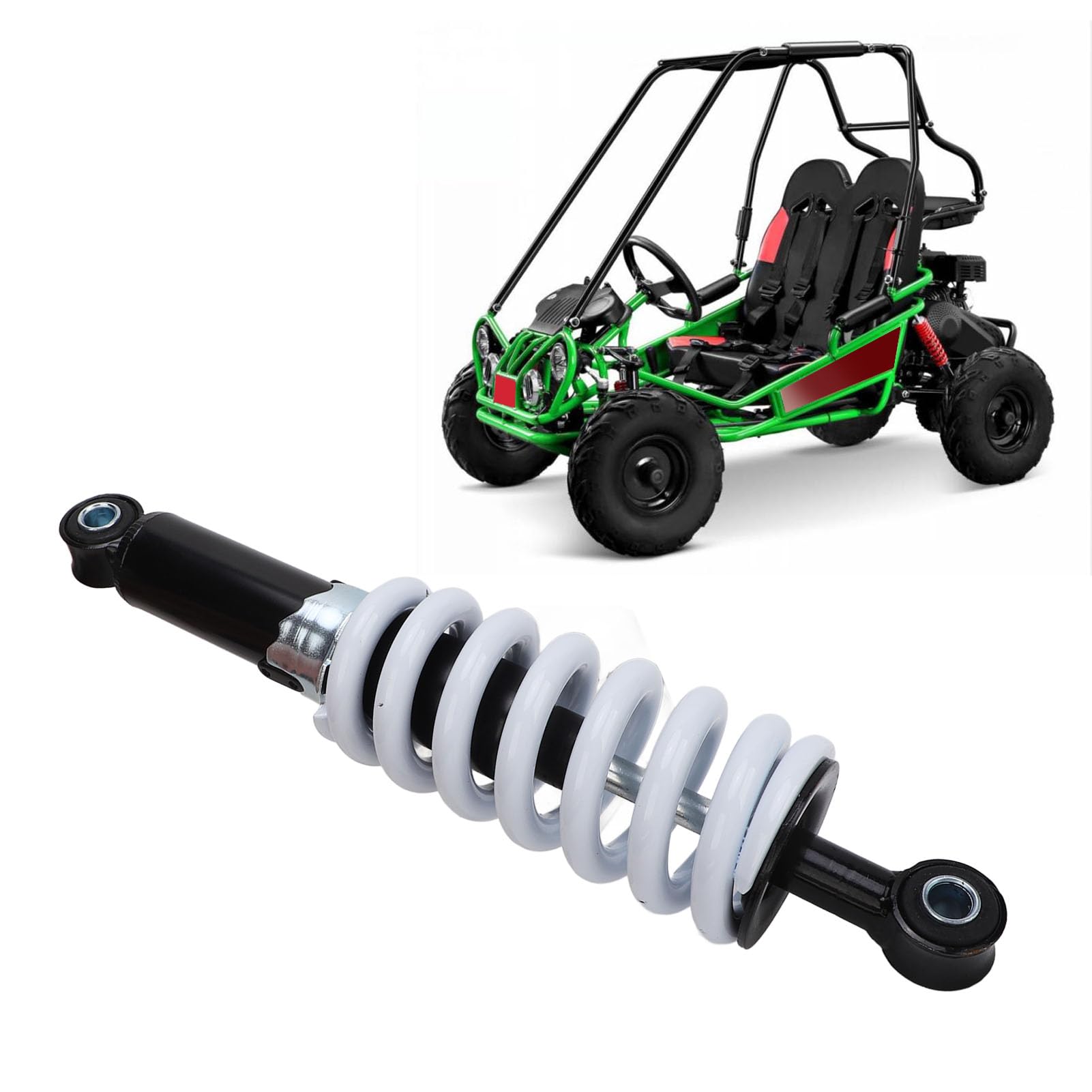 Stoßdämpfer, 280 Mm Lochabstand, Verstellbare Dämpfung, Aufhängungsfeder, Stoßdämpfer für 90, 110, 125 Bis 200 Pit Quad Dirt Bike von KENANLAN