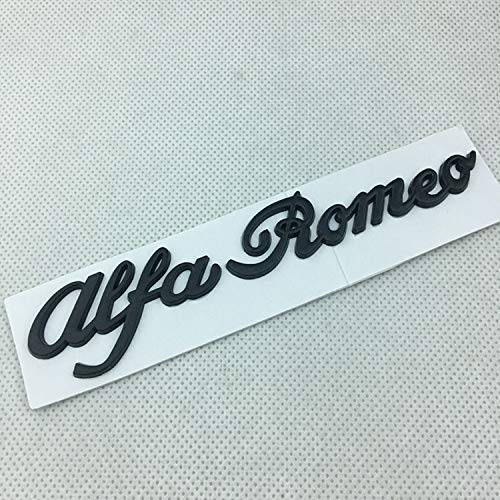 Auto Emblem Logo Aufkleber für Alfa Romeo Giulia Giulietta Mito Stelvio 159 156 147, Autoaufkleber Emblem Abziehbilder Emblem Auto Zubehör Tuning Sticker,Bla-ck von KENANS