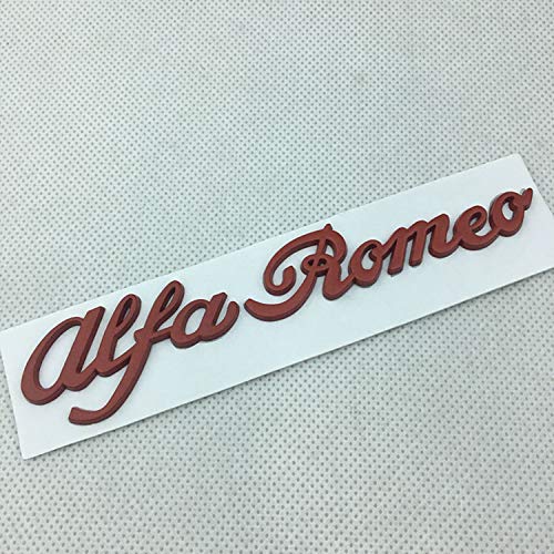 Auto Emblem Logo Aufkleber für Alfa Romeo Giulia Giulietta Mito Stelvio 159 156 147, Autoaufkleber Emblem Abziehbilder Emblem Auto Zubehör Tuning Sticker,Red von KENANS