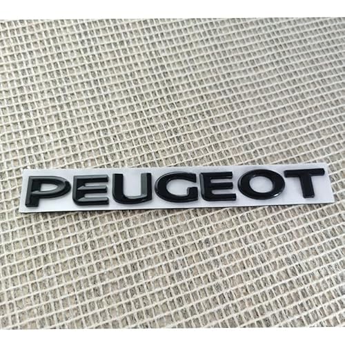 Auto Emblem Logo Aufkleber für Peugeot 308 308 CC 308 SW, Autoaufkleber Emblem Abziehbilder Emblem Auto Zubehör Tuning Sticker,Bla-ck von KENANS