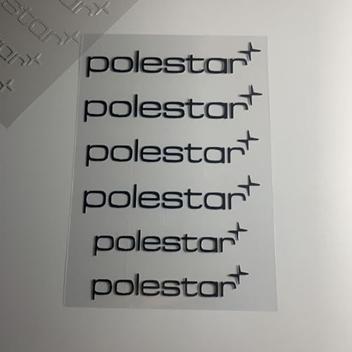 KENANS Autoaufkleber Emblem für Volvo Polestar, Schwarz, Metallisch von KENANS