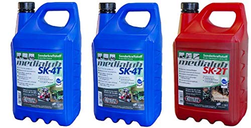 KETTLITZ-Medialub Sonderkraftstoff/Alkylatbenzin MIX 4T - 2 x 5 Liter Medialub SK-4T + 5 L Medialub SK-2 T von KETTLITZ-Medialub