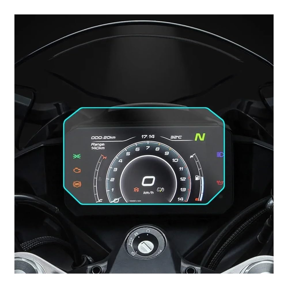 Armaturenbrett Schutzfolie Für CFMOTO 450SR CF Moto 250SR Motorrad Tacho Scratch Cluster Bildschirm Schutz Film Dashboard Screen Protector von KEYGODSAY