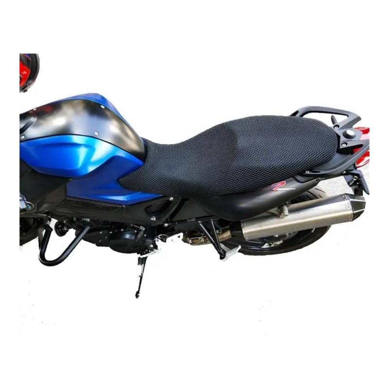 Motorrad Sitzbezug Motorrad 3D Mesh Sitz Abdeckung Kissen Schutz Pad Isolierung Atmungsaktiv Sonnenschutz Net für B&M&W F800R F800ST F800 von KEYGODSAY