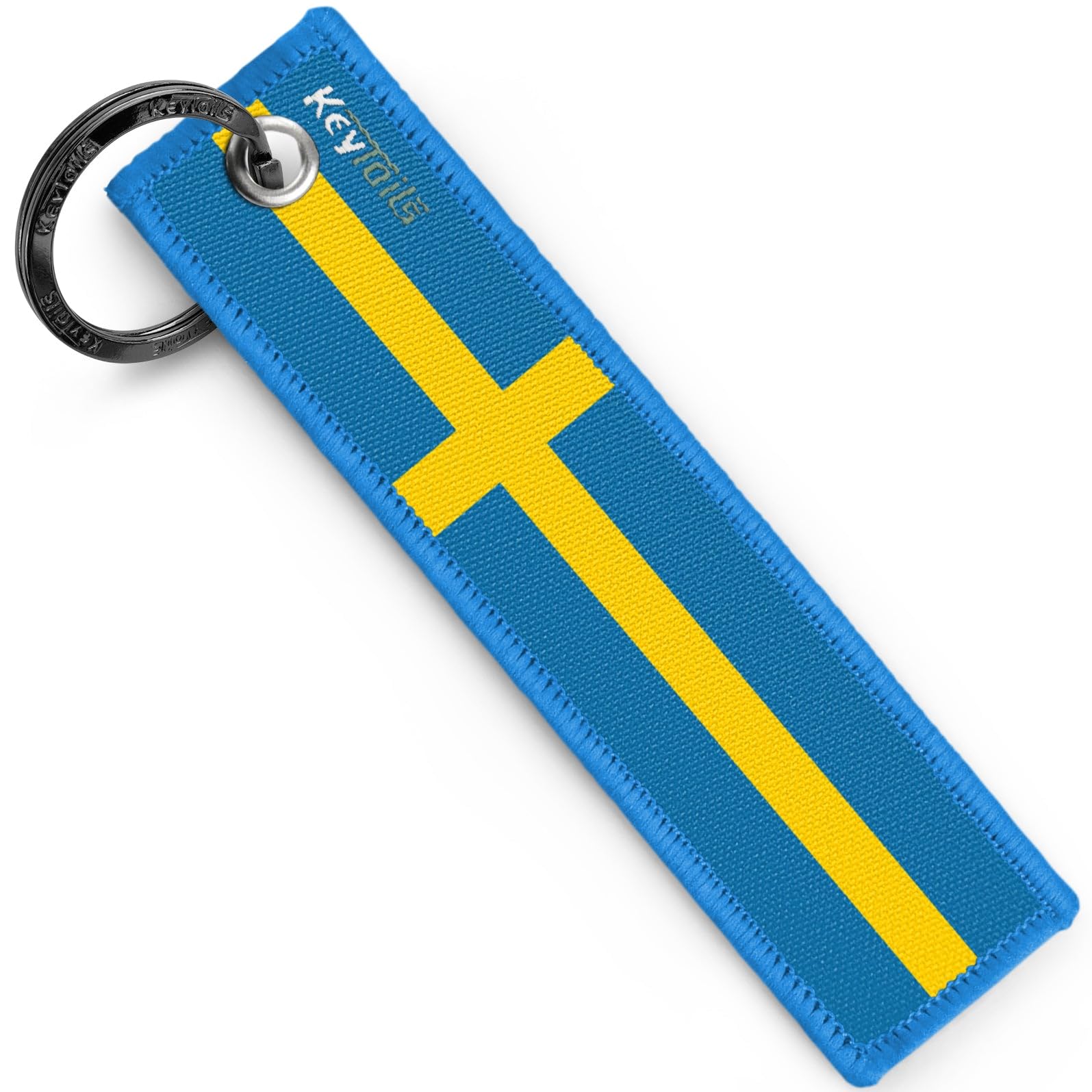 KEYTAILS Schlüsselanhänger mit Schweden-Flagge, für Auto, Motorrad, UTV. von KEYTAILS