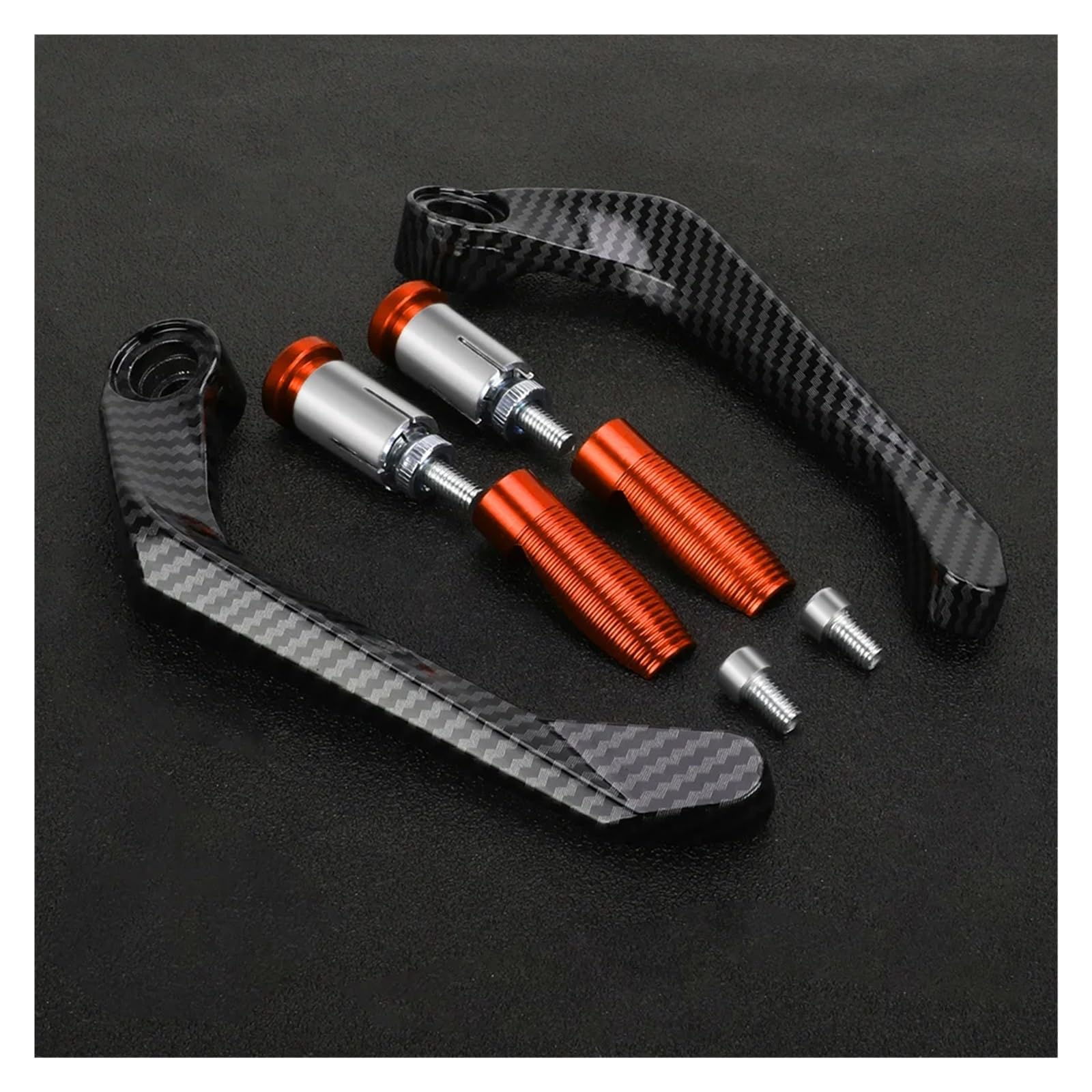 Bremskupplungshebelschutz Für 790 1100 Adventure S/X ADV 22 Mm Universal Motorrad Zubehör Lenker Griffe End Bremse Kupplung Hebel Schutz Schutz(Orange) von KFHBNI