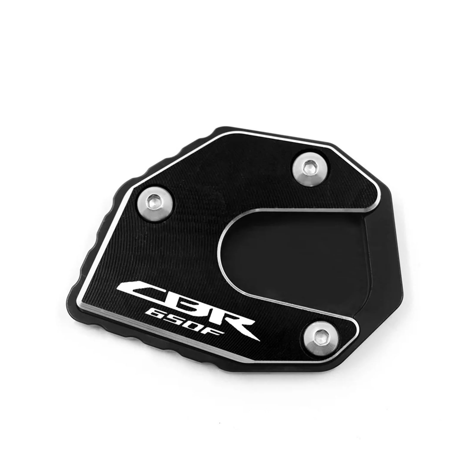 Motorrad-Seitenständerplattenpolster Für Hon@&da CB650F CBR650F CB500F CB500X NC700D Motorrad CNC Kickstand Enlarger Support Pad Platte Fußseitenständerverlängerung(Cbr650f BK) von KFHBNI