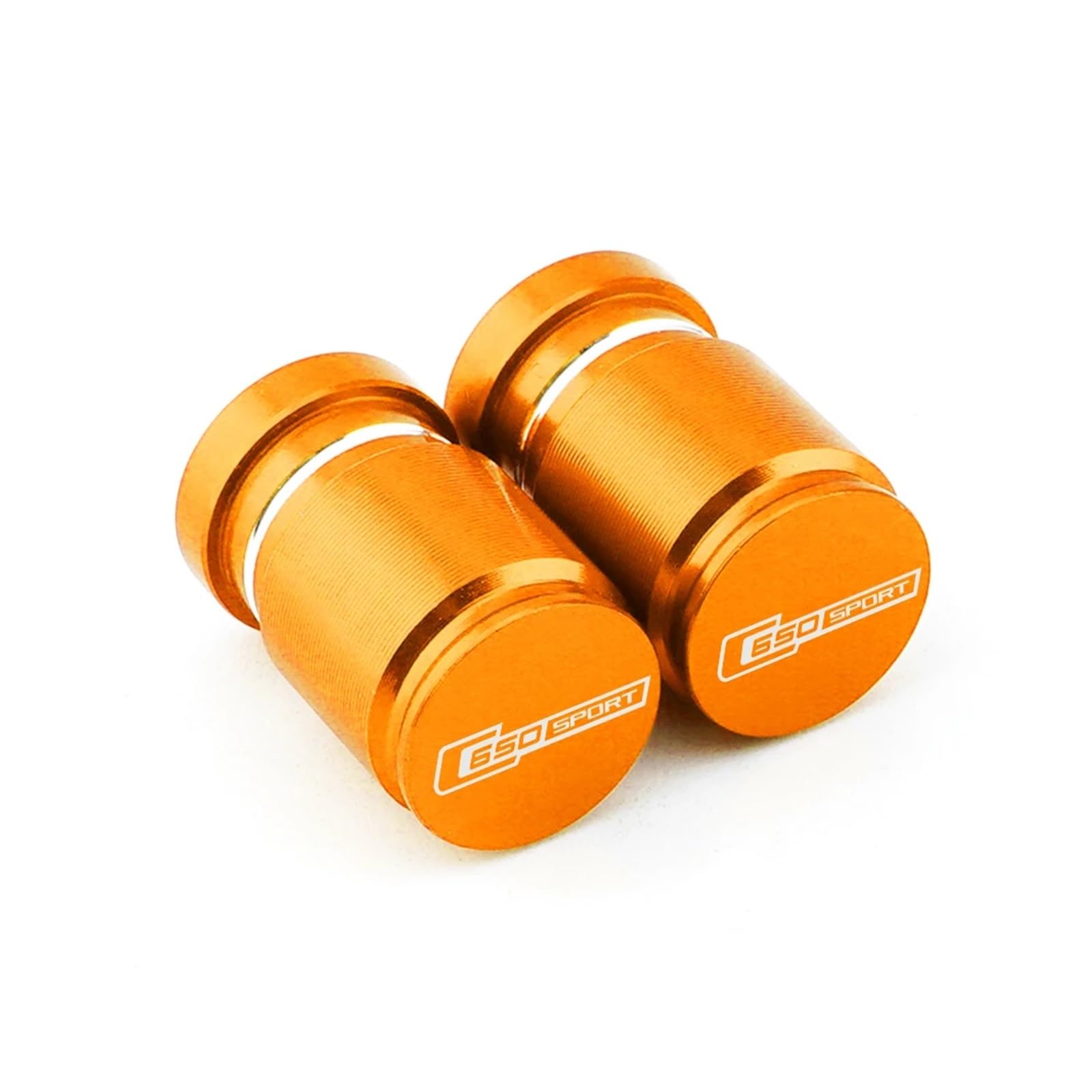 Reifenventilkappen Für C650SPORT 2011-2017 Motorrad CNC Zubehör Rad Reifen Ventil Air Port Stem Abdeckung Kappe Stecker(Orange) von KFHBNI