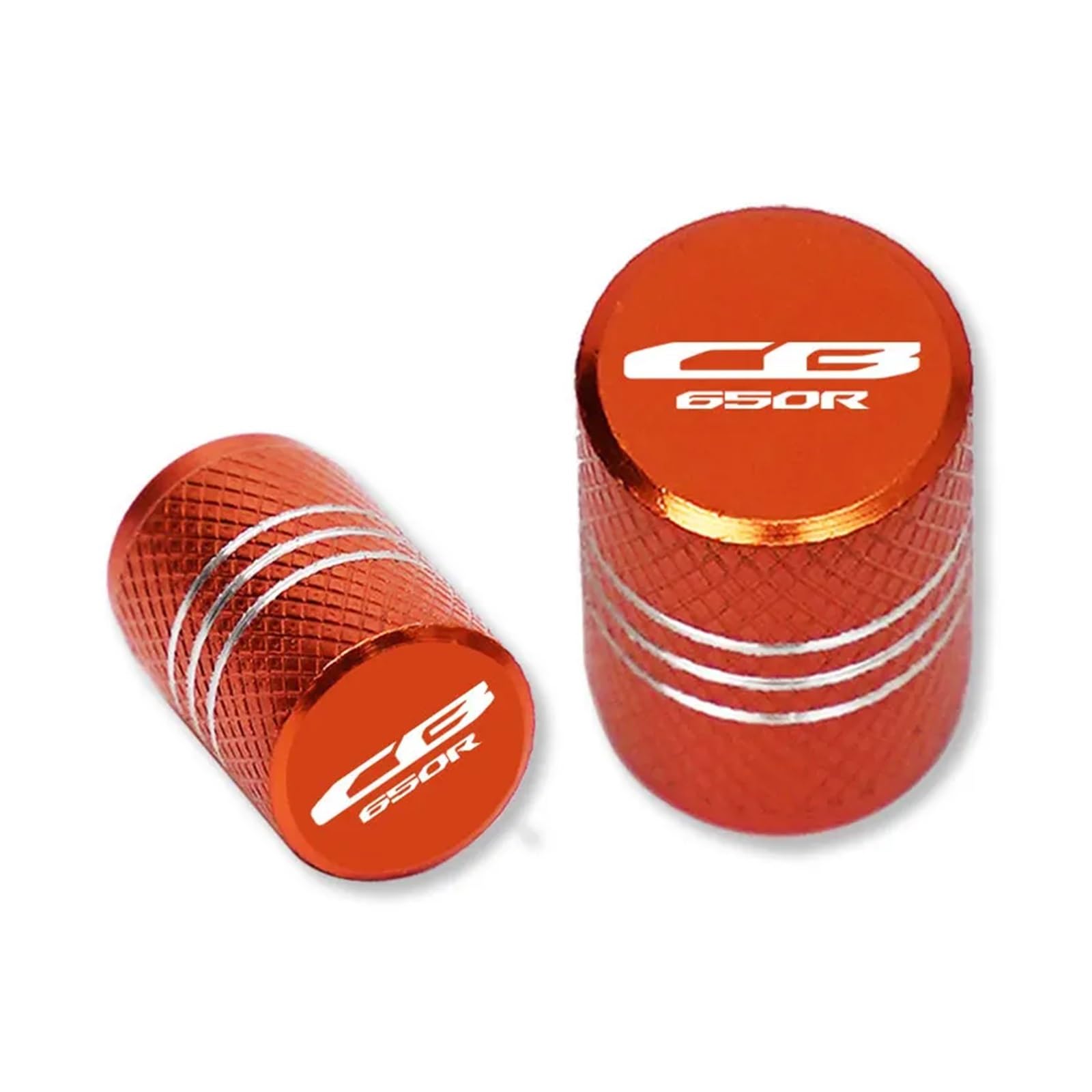 Reifenventilkappen Für HON@&DA NEO Sport CAFR CB650R CB6500-R 2019 2020 2021 Motorrad Zubehör Reifen Ventil Air Port Stem Abdeckung Kappe Stecker(Orange) von KFHBNI