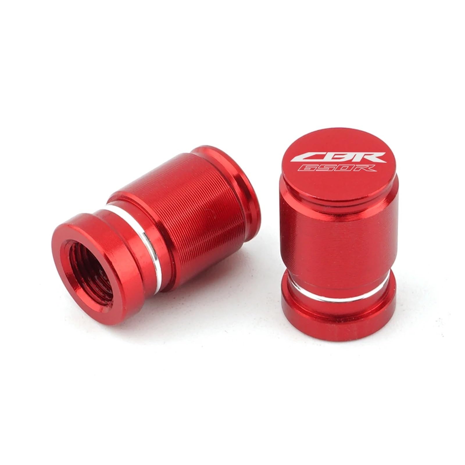 Reifenventilkappen Für Hon@&da CBR650R Motorrad CNC Zubehör Rad Reifen Ventil Luft Port Stem Abdeckung Kappe Stecker(Red) von KFHBNI