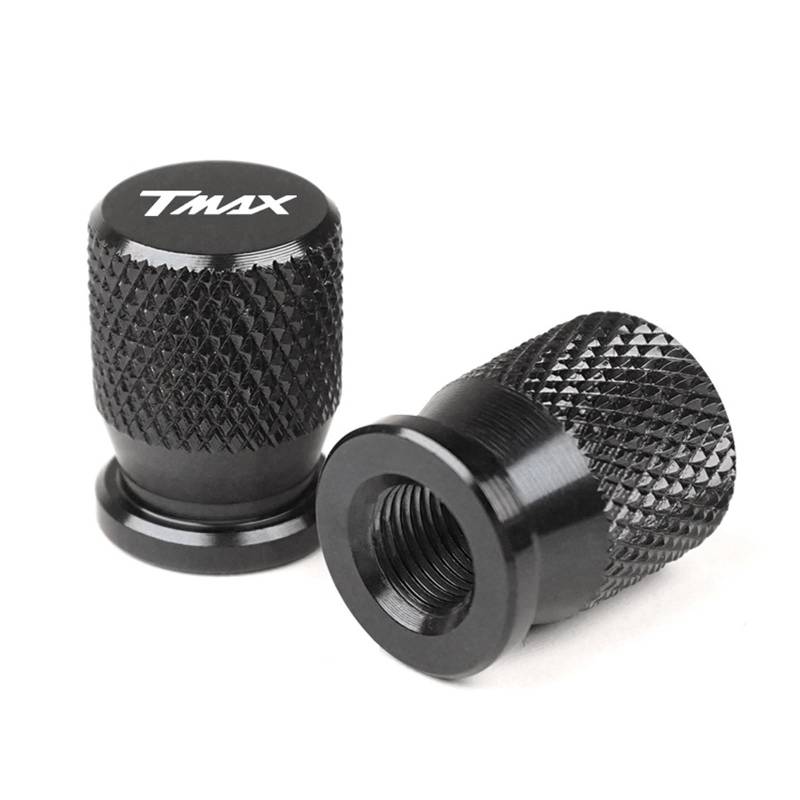 Reifenventilkappen Für TMAX 500 530 560 TMax530 DX SX 2011-2020 Motorrad Zubehör Rad Reifen Ventil Stem Caps CNC Luftdichte Abdeckungen(Black) von KFHBNI