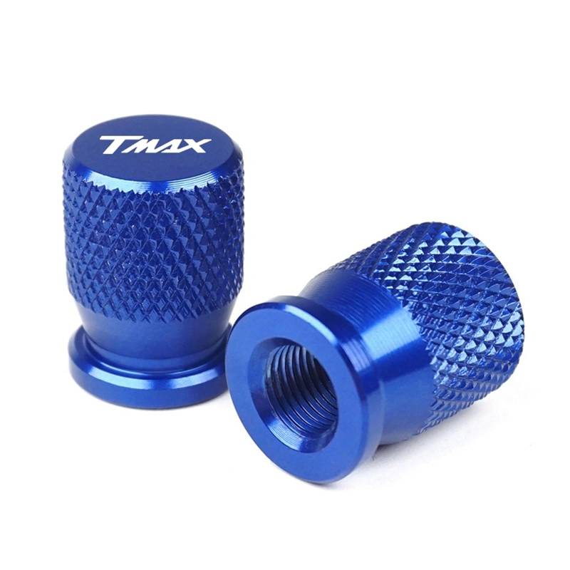 Reifenventilkappen Für TMAX 500 530 560 TMax530 DX SX 2011-2020 Motorrad Zubehör Rad Reifen Ventil Stem Caps CNC Luftdichte Abdeckungen(Blue) von KFHBNI