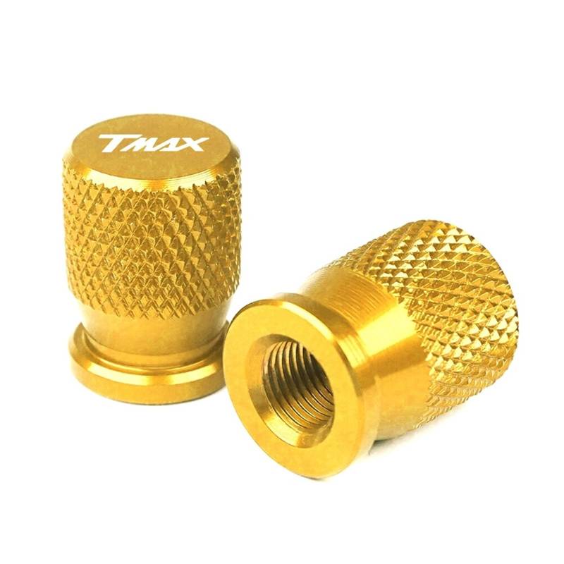 Reifenventilkappen Für TMAX 500 530 560 TMax530 DX SX 2011-2020 Motorrad Zubehör Rad Reifen Ventil Stem Caps CNC Luftdichte Abdeckungen(Gold) von KFHBNI