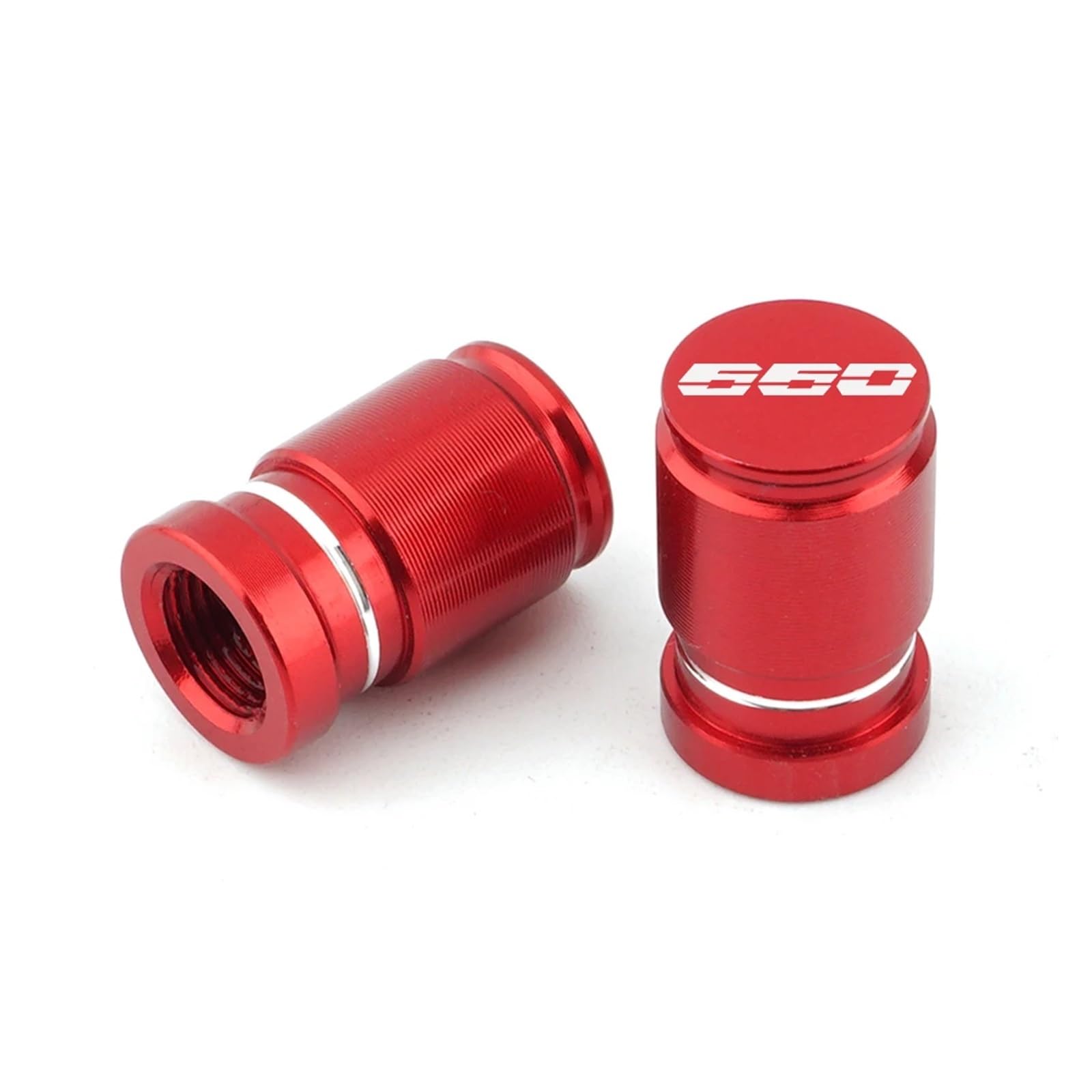 Reifenventilkappen Für Trident 660 Motorrad CNC Aluminium Zubehör Rad Reifen Ventil Air Port Stem Abdeckung Kappe Stecker(Red) von KFHBNI