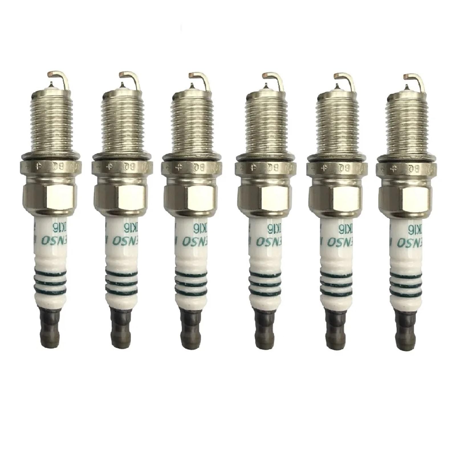 5304 IK20 4/6 Stück Iridium-Zündkerze, kompatibel mit Mitsubishi, Toyota, Volvo, Honda, Audi, BMW, Chevrolet, Jeep, Mini, Lexus, Mercedes-Benz Zündkerze Solides Terminal(6Pcs) von KFJFDHES