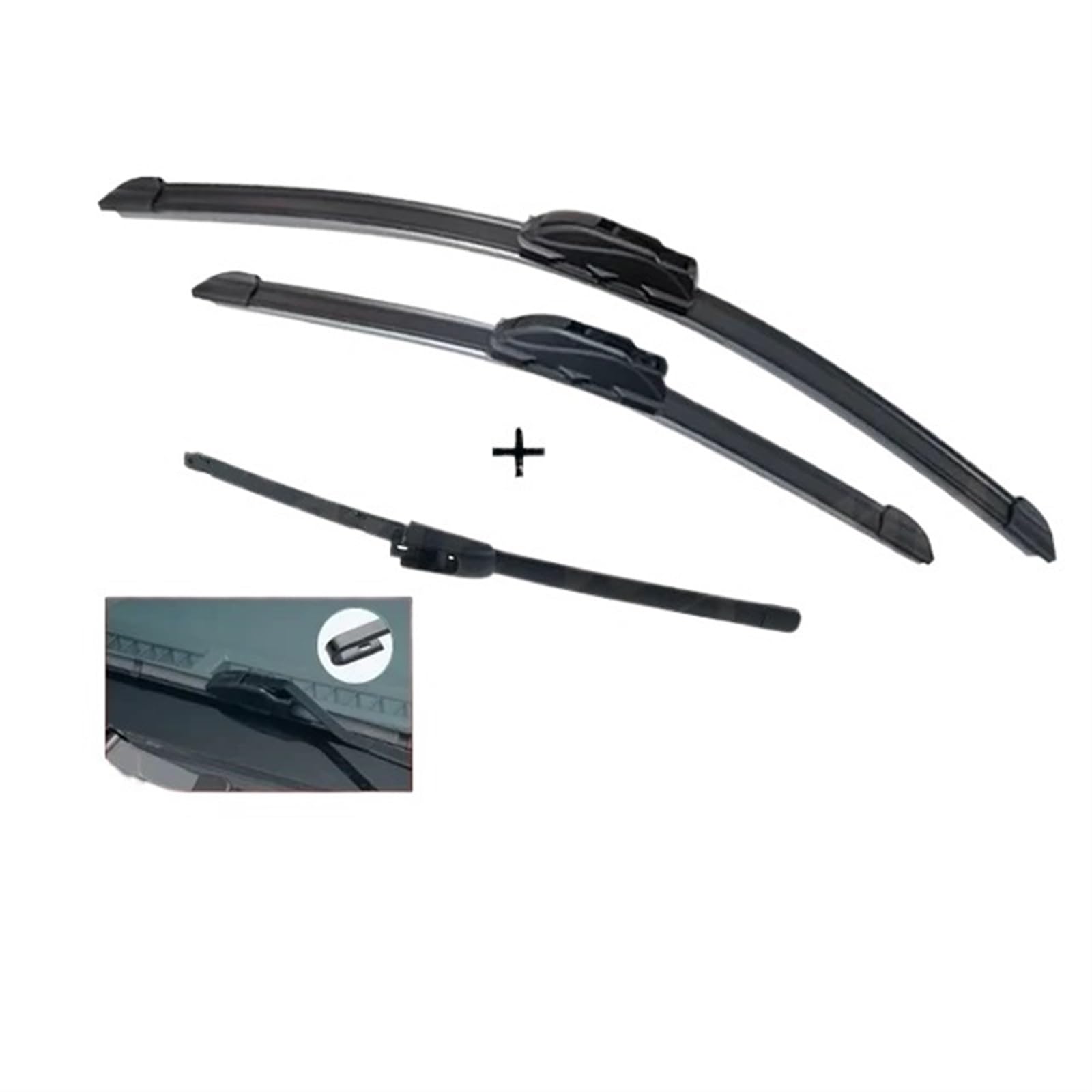 Auto-Wischerblätter/Passend for KIA Forte Cerato YD K3 2013~2018 Vorne Hinten Set Kit Wischerblätter Bürsten Coupe Fließheck Reinigung Windows Auto Zubehör Car Windscreen Wiper von KFJFDHES