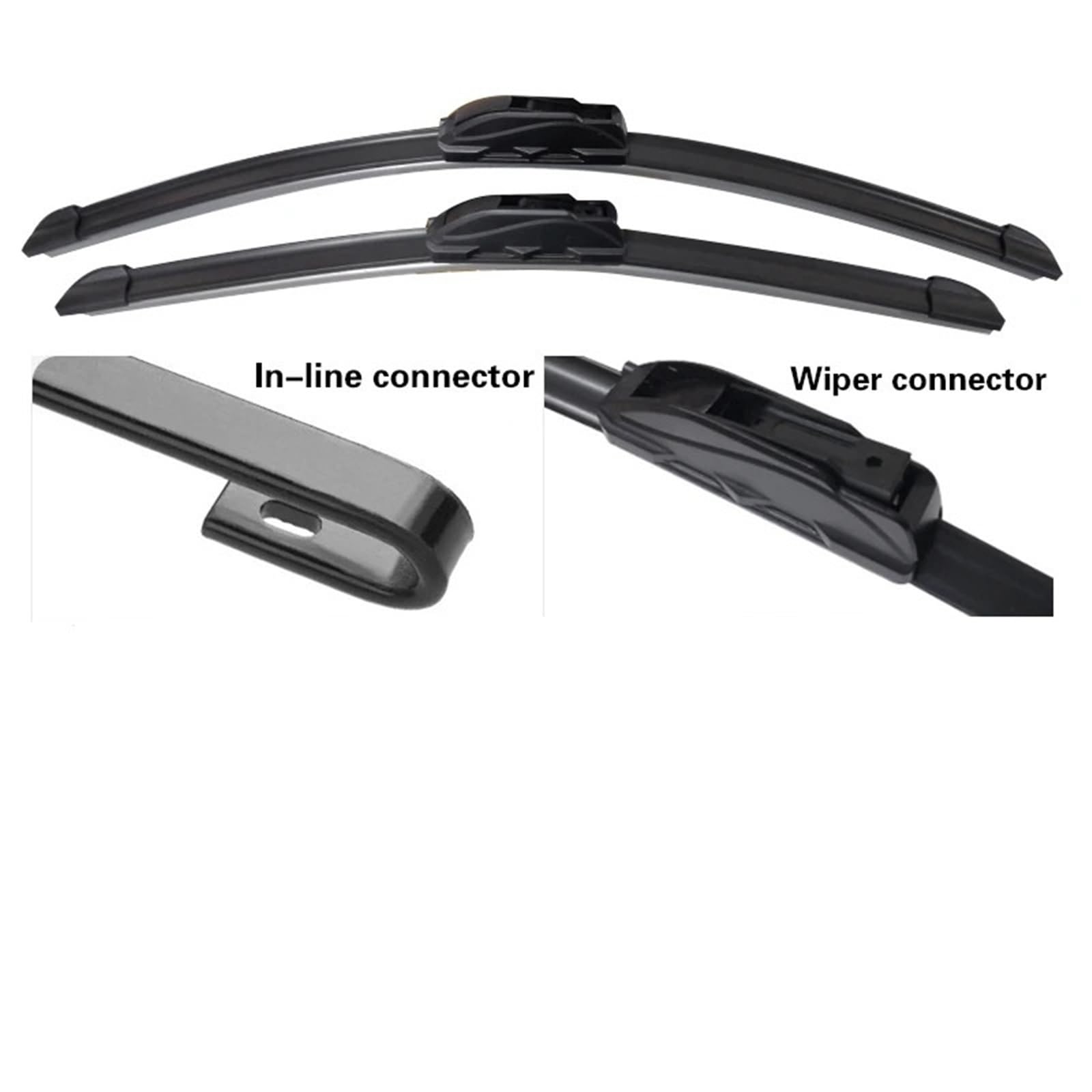 Auto-Wischerblätter Auto-Wischer, Wischerblätter for vorne und hinten, Set, passend for Mazda 2 DE 2007–2014 2008 2009 2010 2011, Windschutzscheibe, Fensterheber, 24Zoll + 14Zoll + 14Zoll Car Windscre von KFJFDHES