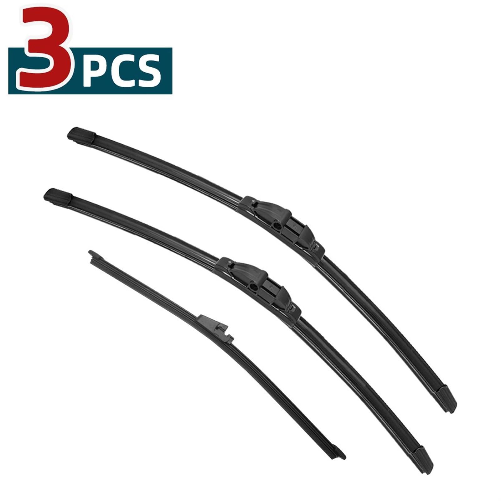 Auto-Wischerblätter Auto-Wischerblätter/Passend for 2005-2008 VW Golf Plus 5M1 Scheibenwischer vorn/hinten, Autozubehör 2005 2006 2007 2008 Car Windscreen Wiper(3PCS) von KFJFDHES