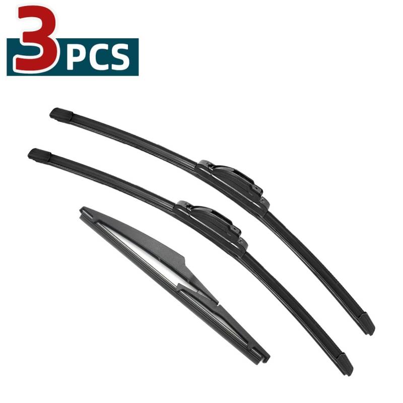 Auto-Wischerblätter Auto-Wischerblätter/Passend for 2012-2021 TOYOTA Prius V Scheibenwischer vorne hinten Zubehör 2016 2017 2018 2019 2020 Car Windscreen Wiper(3PCS) von KFJFDHES