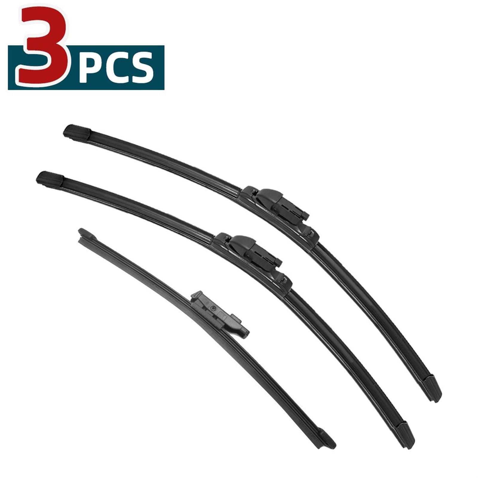 Auto-Wischerblätter Auto-Wischerblätter/Passend for 2020-2021 VW Golf 8 Scheibenwischer vorne und hinten, Autozubehör 2020 2021 Car Windscreen Wiper(3PCS) von KFJFDHES