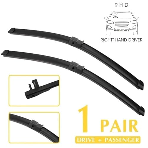 Auto-Wischerblätter Auto-Wischerblätter/Passend for Alfa Romeo 159 2005-2011, Windschutzscheibe, Frontscheibenwischerblätter, 22"+18" Autozubehör Car Windscreen Wiper(Right Steering) von KFJFDHES