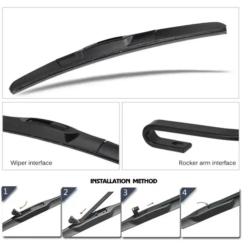 Auto-Wischerblätter Autowischer RHD LHD Frontwischerblätter 26"+16" / Passend for Honda CR-V MK5 2017-2021 Passend for U-Hakenarm Windschutzscheibe Frontscheibe Car Windscreen Wiper(Left Steering) von KFJFDHES