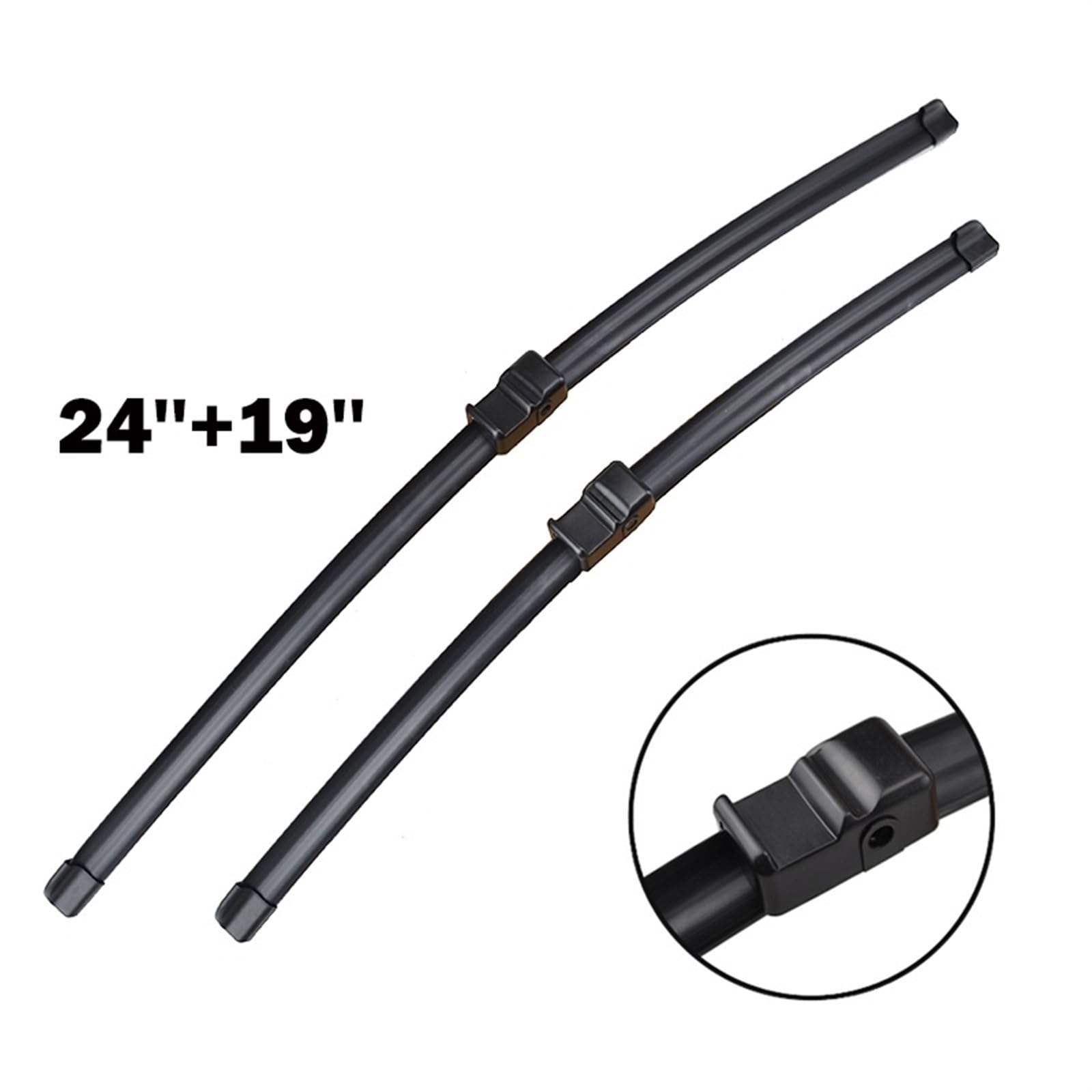 Auto-Wischerblätter Wischerblätter for vorne links, passend for Skoda Octavia 1Z A5 2004–2013, Windschutzscheibe, saubere Fenster, Regenbürsten, 61cm + 48,3cm Car Windscreen Wiper von KFJFDHES