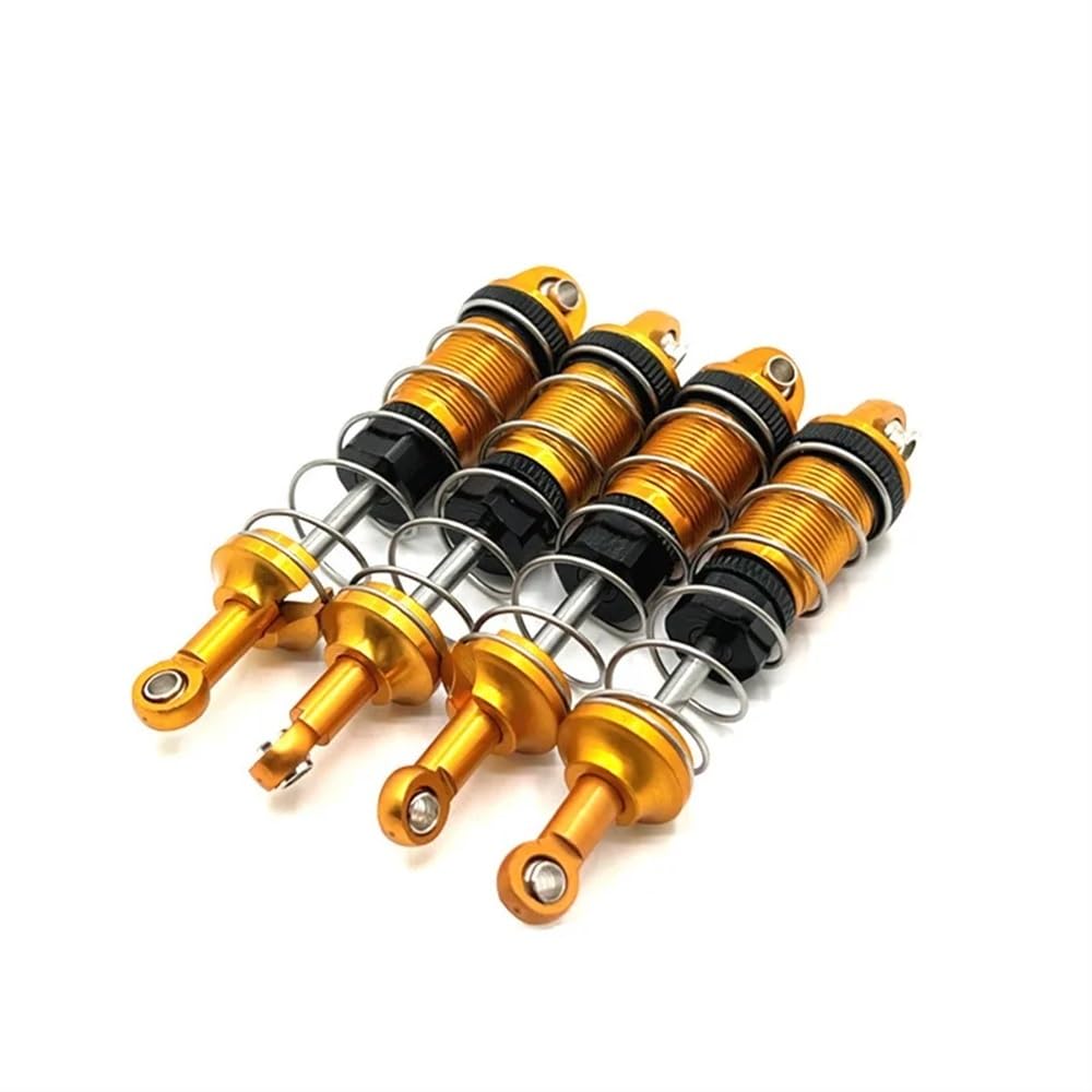 4 Stück Metallöldämpfer kompatibel mit 16101 16102 16103 1/16 RC Car Upgrade Parts Zubehör (Golden) von KFJHTWG