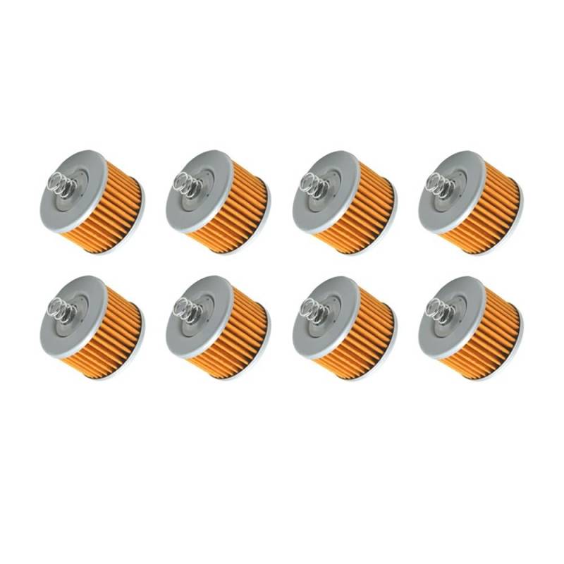 Kompatibler Ölfilter mit Feder für 2/4/8 Stück Motorradmodelle 100 130 CT100 115 YS125 150 FZ16(8PCS) von KFJHTWG