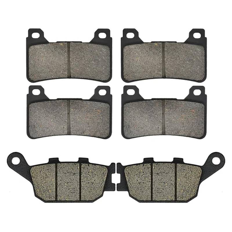 Motorrad-Bremsbeläge-Set vorne und hinten mit Bremsscheibe, kompatibel mit CBR600RR CBR600 2005 2006, CBR1000RR CBR1000 2004 2005(Front and Rear) von KFJHTWG