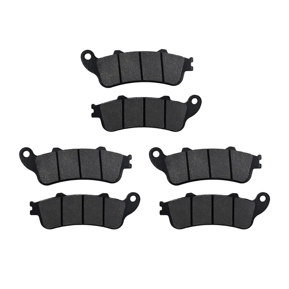 Motorrad-Bremsbeläge und -scheiben, kompatibel mit ST1100A, ST1100 1996–2002, ST1300 2002–2007, GL1800 2001–2013(3 PAIRS) von KFJHTWG