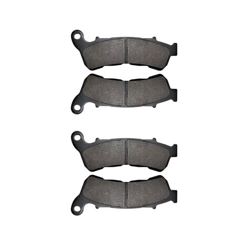 Motorrad-Bremsbeläge vorne und hinten, kompatibel mit VFR800 2006–2012 ST1300 ST1300A 2008–2013 XL1000 XL1000V und ähnlichen Modellen(2 PAIRS FRONT PADS) von KFJHTWG