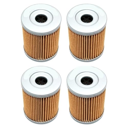 Motorrad-Ölfilter, kompatibel mit RV200 125 199 125 DR200SE199 DRZ125L 124 AN400 400 LT160 160 LTF230, erhältlich in 1, 2, 4 oder 6 Stück(4 PCS) von KFJHTWG