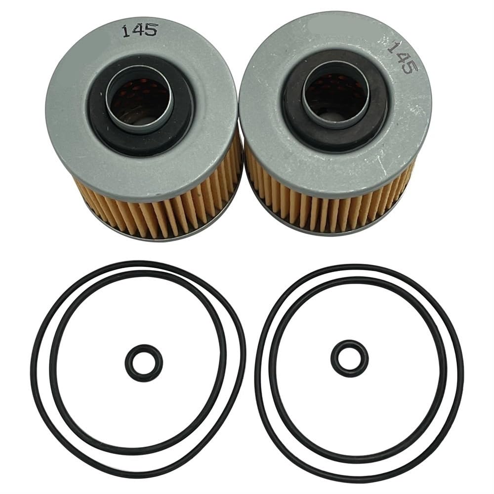 Motorrad-Ölfilter kompatibel mit ATV YFM600 1998–2001 YFM700 700R RCC RSB RSX RSC RSP 2006–2021 Sachs 125 Roadster 98–2001 HF145(2pcs) von KFJHTWG