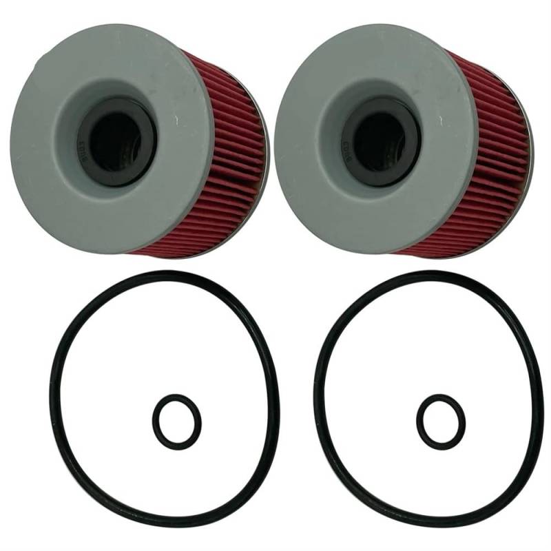 Motorrad-Ölfilter kompatibel mit FZ700 FZX700 FZ750 FZX750 2JE FZR750R FZR1000RA FJ1100 FJ1200 XJR1200 SP XJR1300 HF401(2pcs) von KFJHTWG