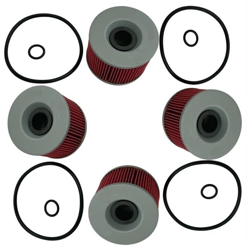 Motorrad-Ölfilter kompatibel mit FZ700 FZX700 FZ750 FZX750 2JE FZR750R FZR1000RA FJ1100 FJ1200 XJR1200 SP XJR1300 HF401(4pcs) von KFJHTWG