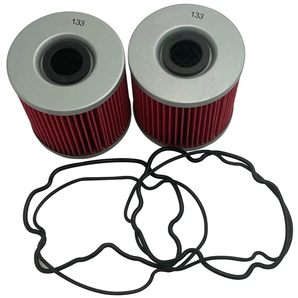 Motorrad-Ölfilter kompatibel mit GS250 GSX250 GSX-R250 GS300 GS400 GSF400 GSX400 GSX-R400 GS425 GS450 GS500 GS550 GSX550(2Pcs) von KFJHTWG