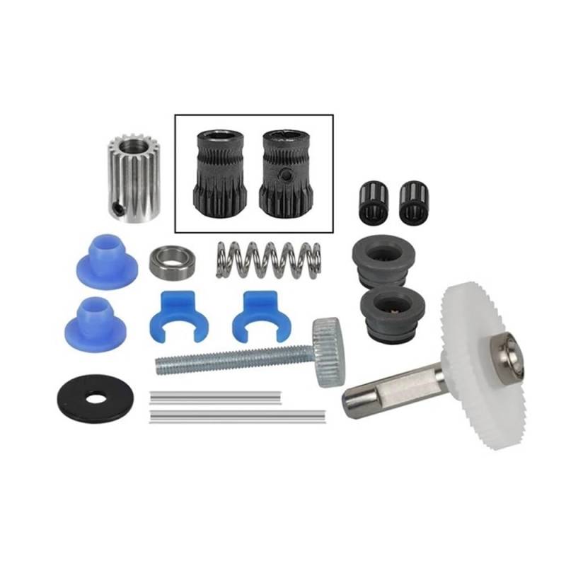 Upgrade-Kit für Doppelantriebsräder aus gehärtetem Stahl, Extruder-Antriebsgetriebe, kompatibel mit 3D-Drucker-Extrudern und ähnlichen Modellen(HARDENED STEEL) von KFJHTWG