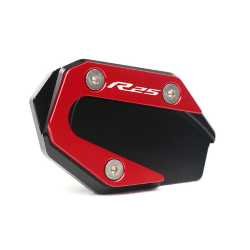 Motorrad Kickstand Fußpolster Motorrad CNC Kickstand Fuß Seitenständer Verlängerung Pad Stützplatte Vergrößern Für YAM&AHA YZF-R3 YZF-R25 MT-03 MT-25 YZF MT R3 R25 von KFRNXNEWQ